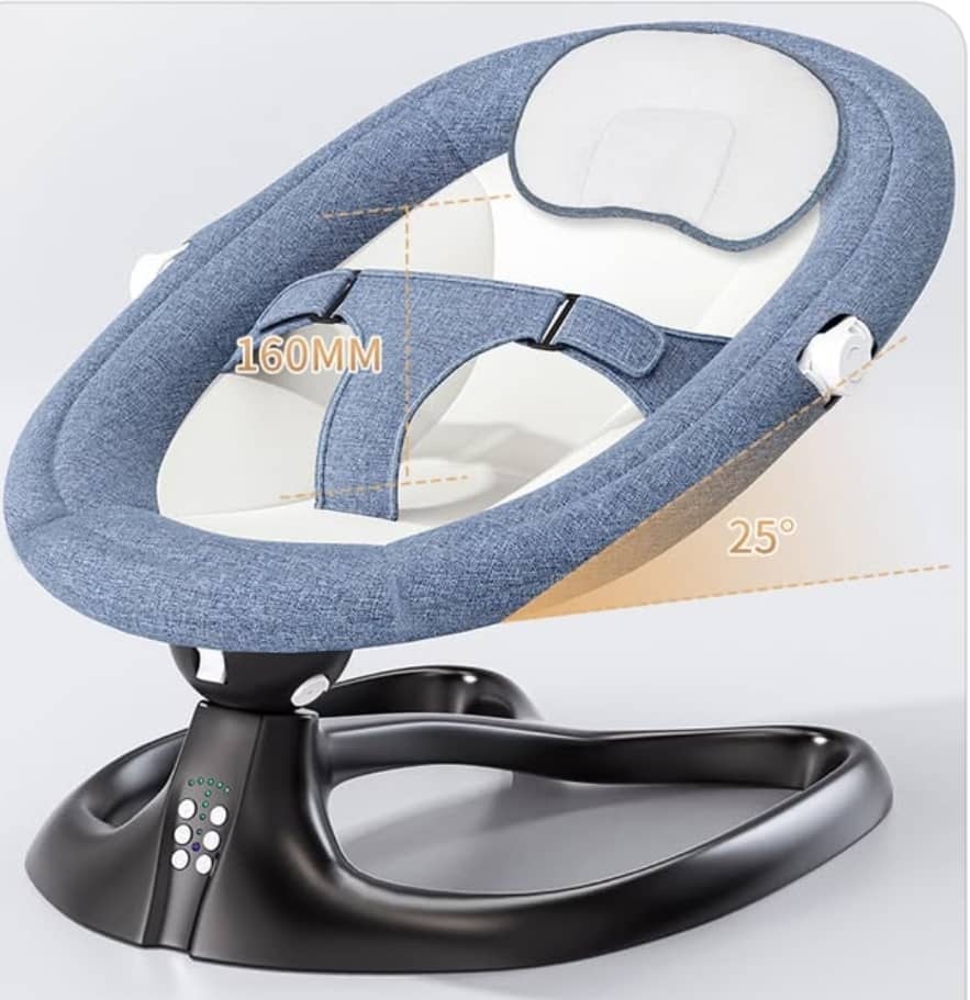 Miniature Balancelle Bébé Électrique avec Arche de Jeu