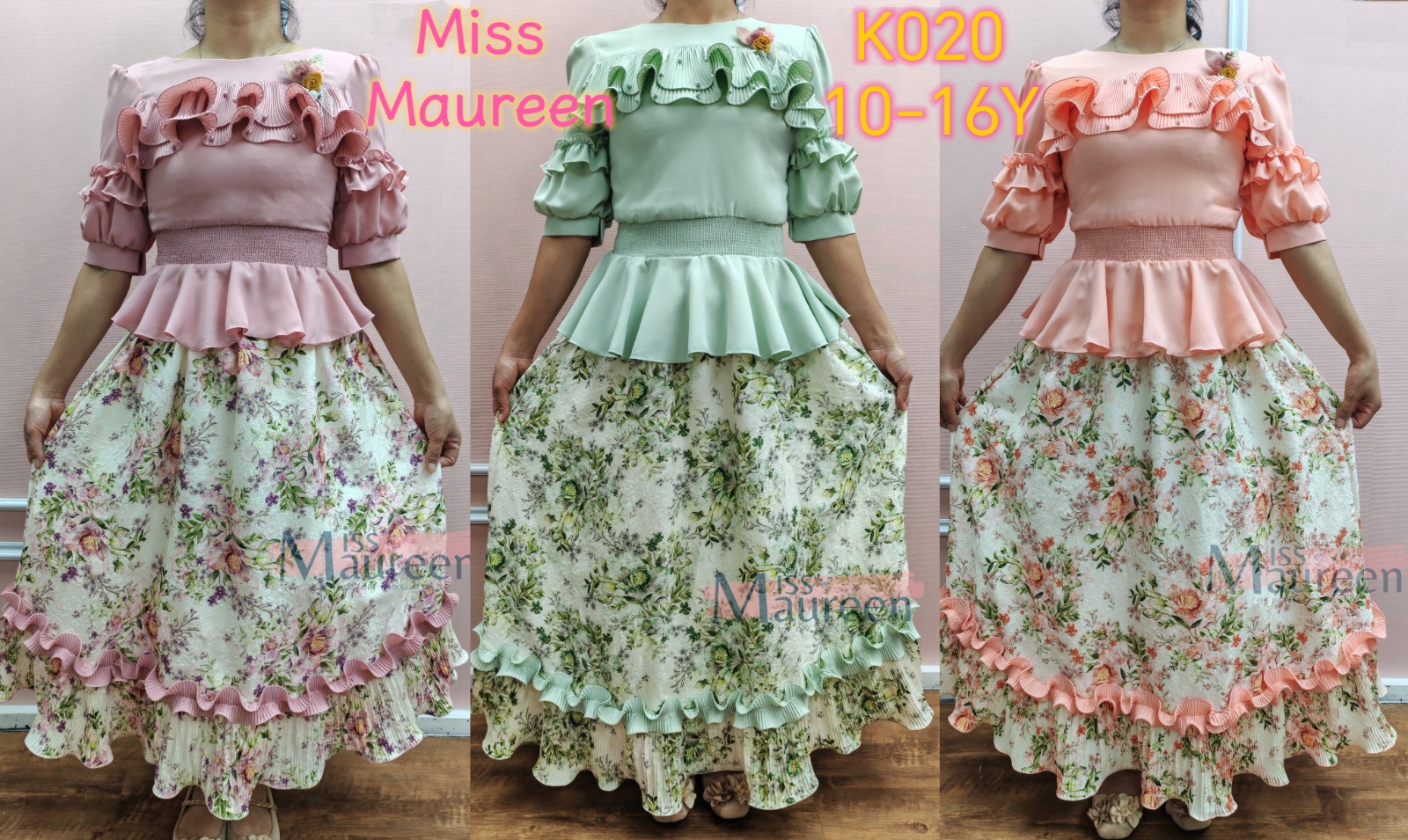 Miniature Robe fleurie 